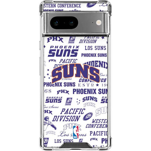 NBA Phoenix Suns Historic Blast Google Pixel 8a Clear Case